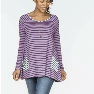 COPY - Matilda Jane No Imitations Tunic Top Long Sleeve Roll Tab Shirt Size S